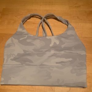 Lulu lemon grey camo sports bra